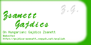 zsanett gajdics business card